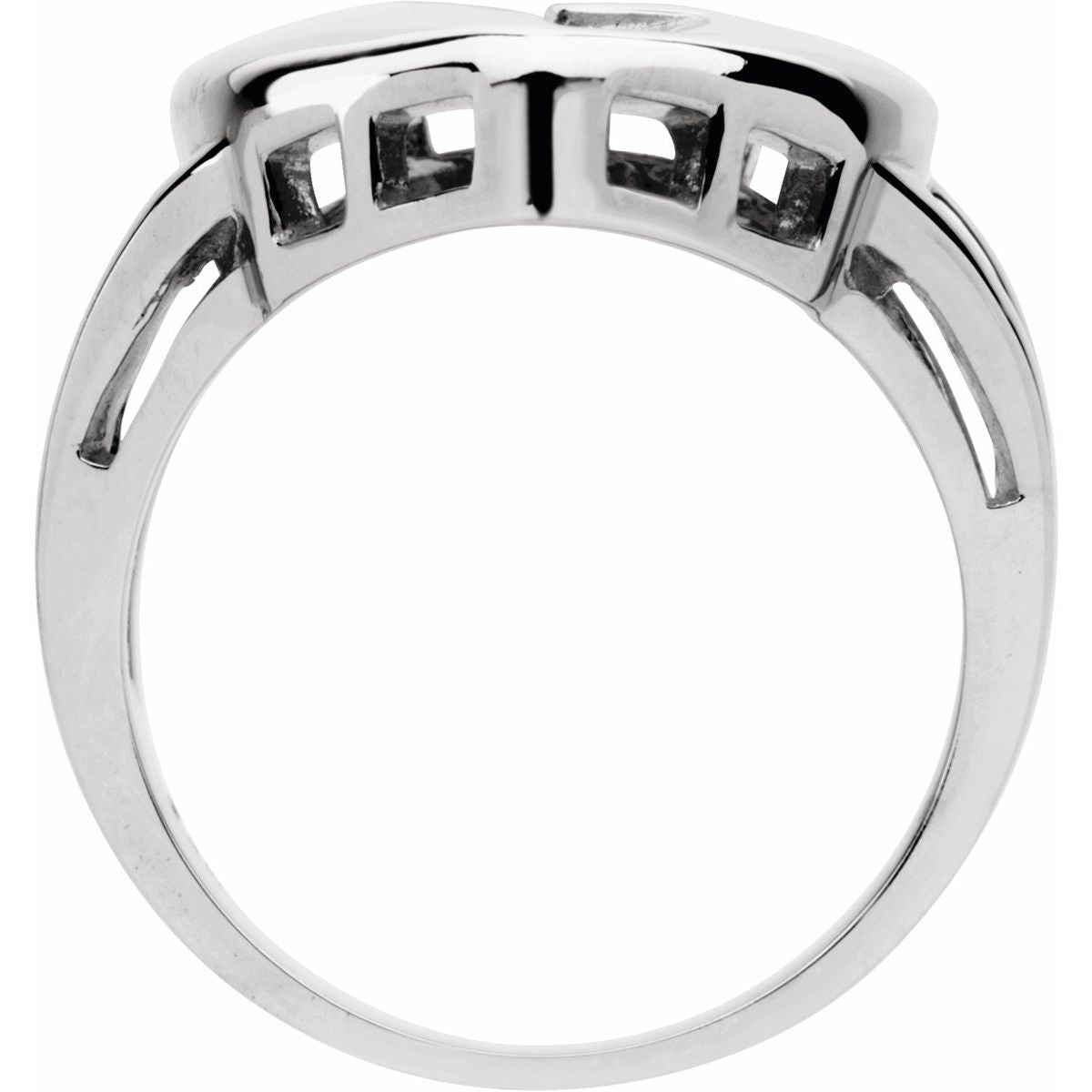Engravable Family Heart Ring