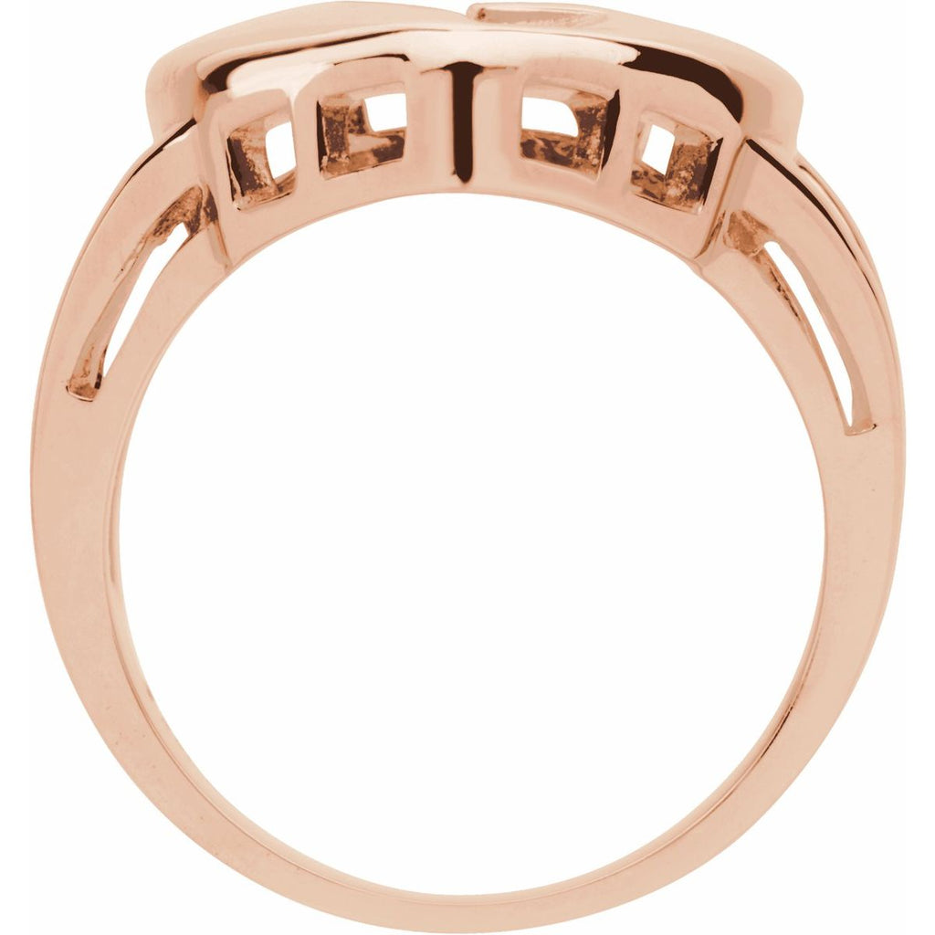 Engravable Family Heart Ring