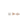 1/2 CTW Natural Diamond Stud Earrings in 14k rose gold
