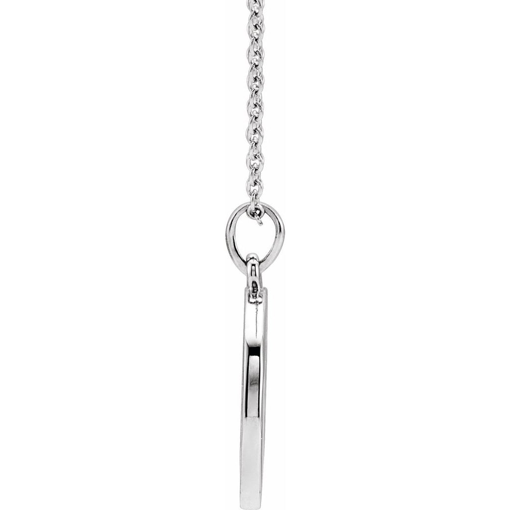 1/5 CTW Natural Diamond Engravable Necklace