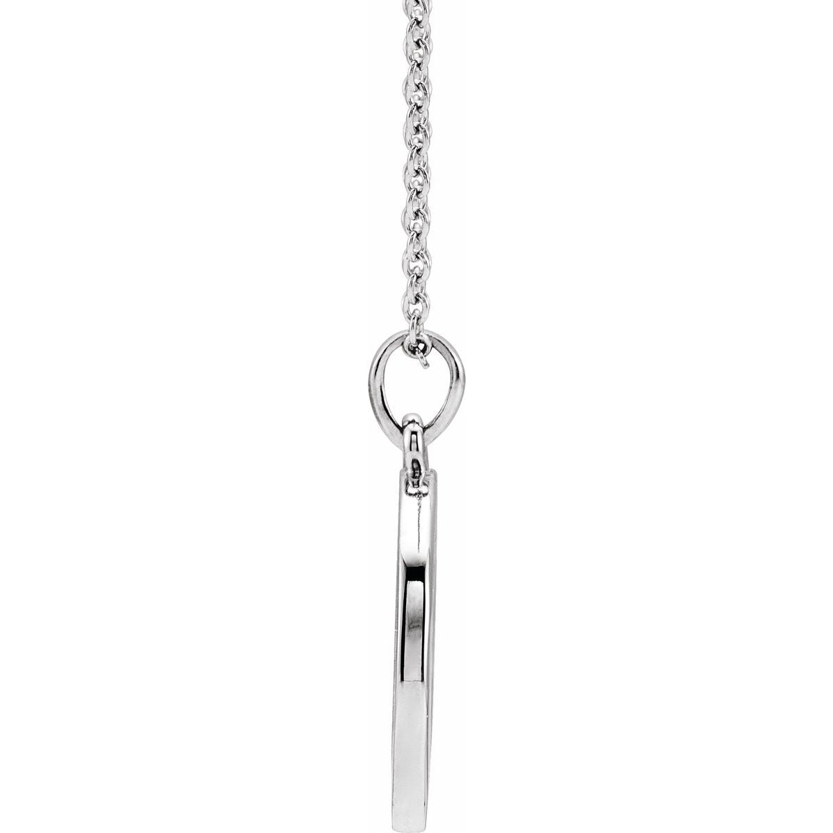 1/5 CTW Natural Diamond Engravable Necklace