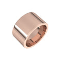 12 mm Comfort-Fit Flat Band in 14k rose gold