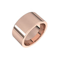 10 mm Comfort-Fit Flat Band in 14k rose gold