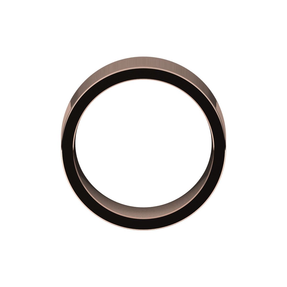 10 mm Comfort-Fit Flat Band in 14k rose gold