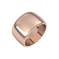 12 mm Half Round Band in 14k rose gold