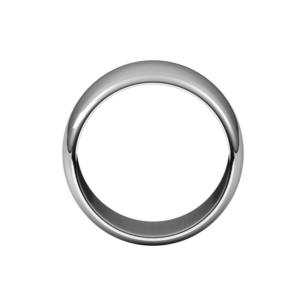 12 mm Half Round Band in 14k white gold
