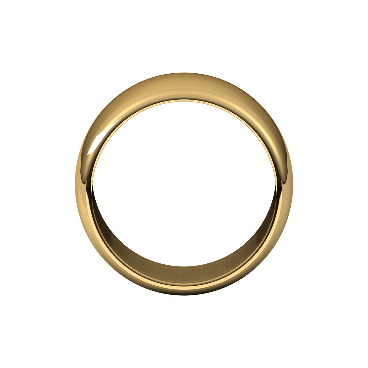 12 mm Half Round Band in 14k yellow gold