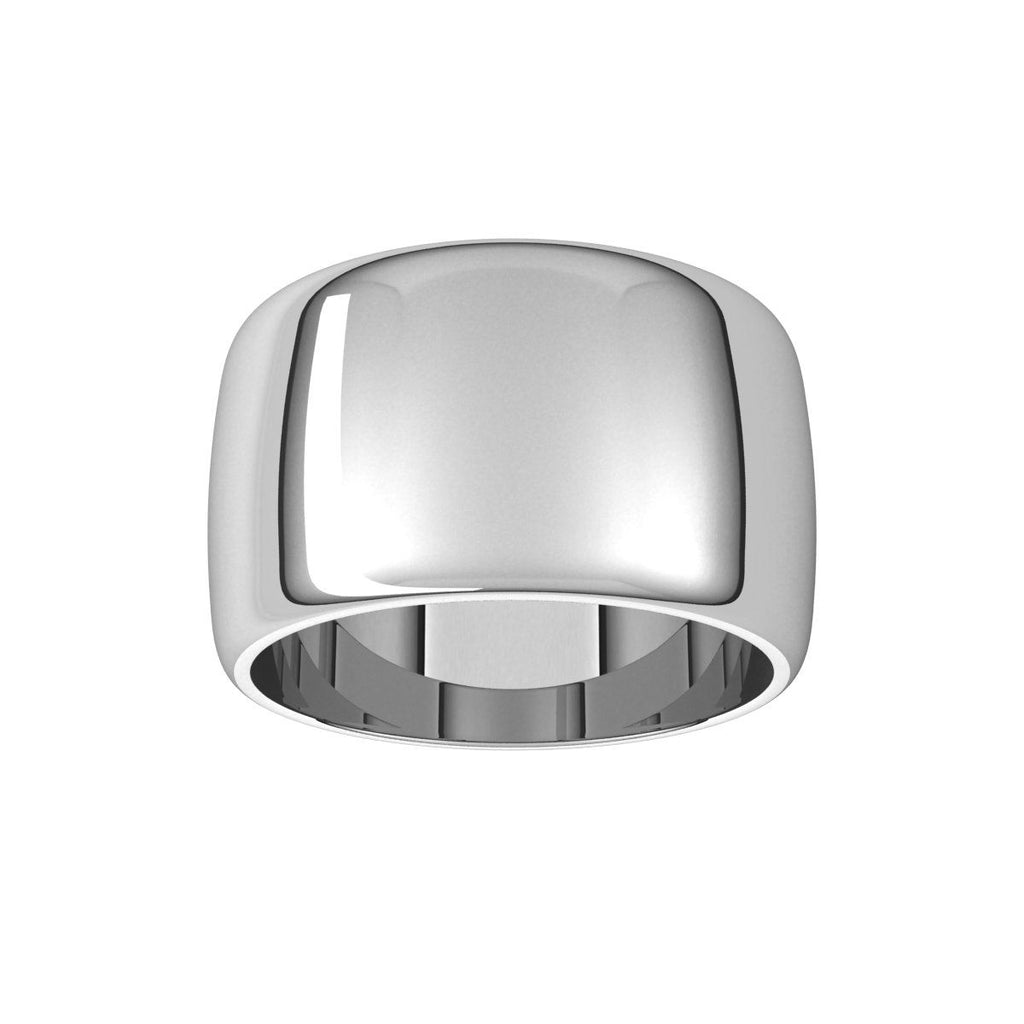 12 mm Half Round Band in 14k white gold