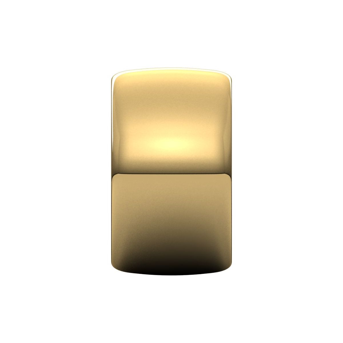 12 mm Half Round Band in 14k yellow gold