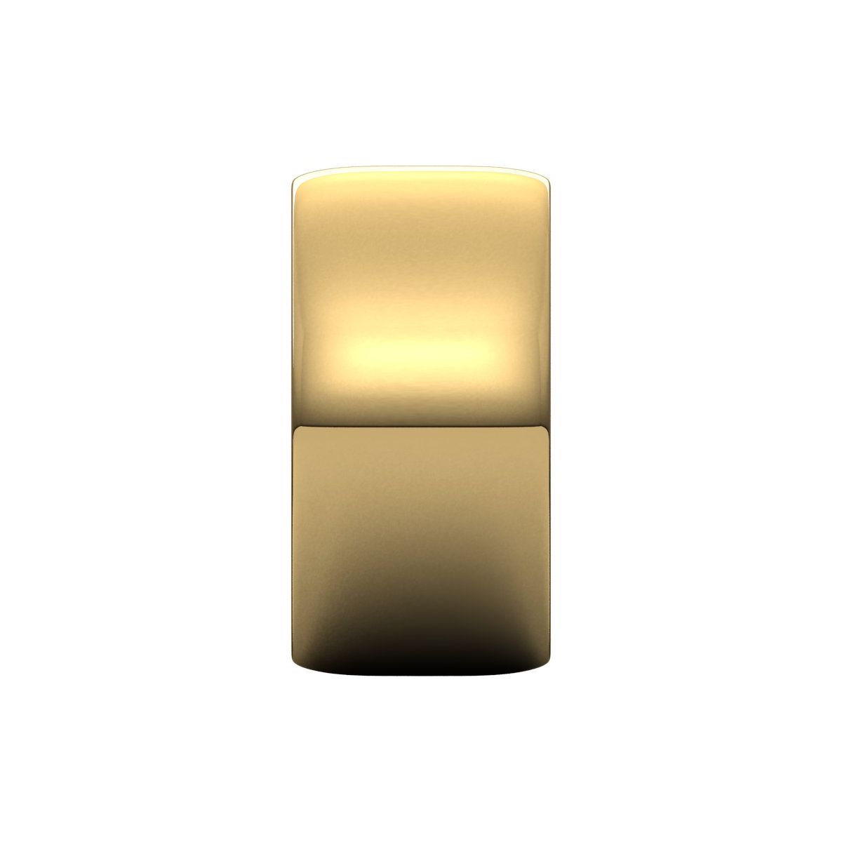 10 mm Lightweight Half Round Band in 14k yellow gold
