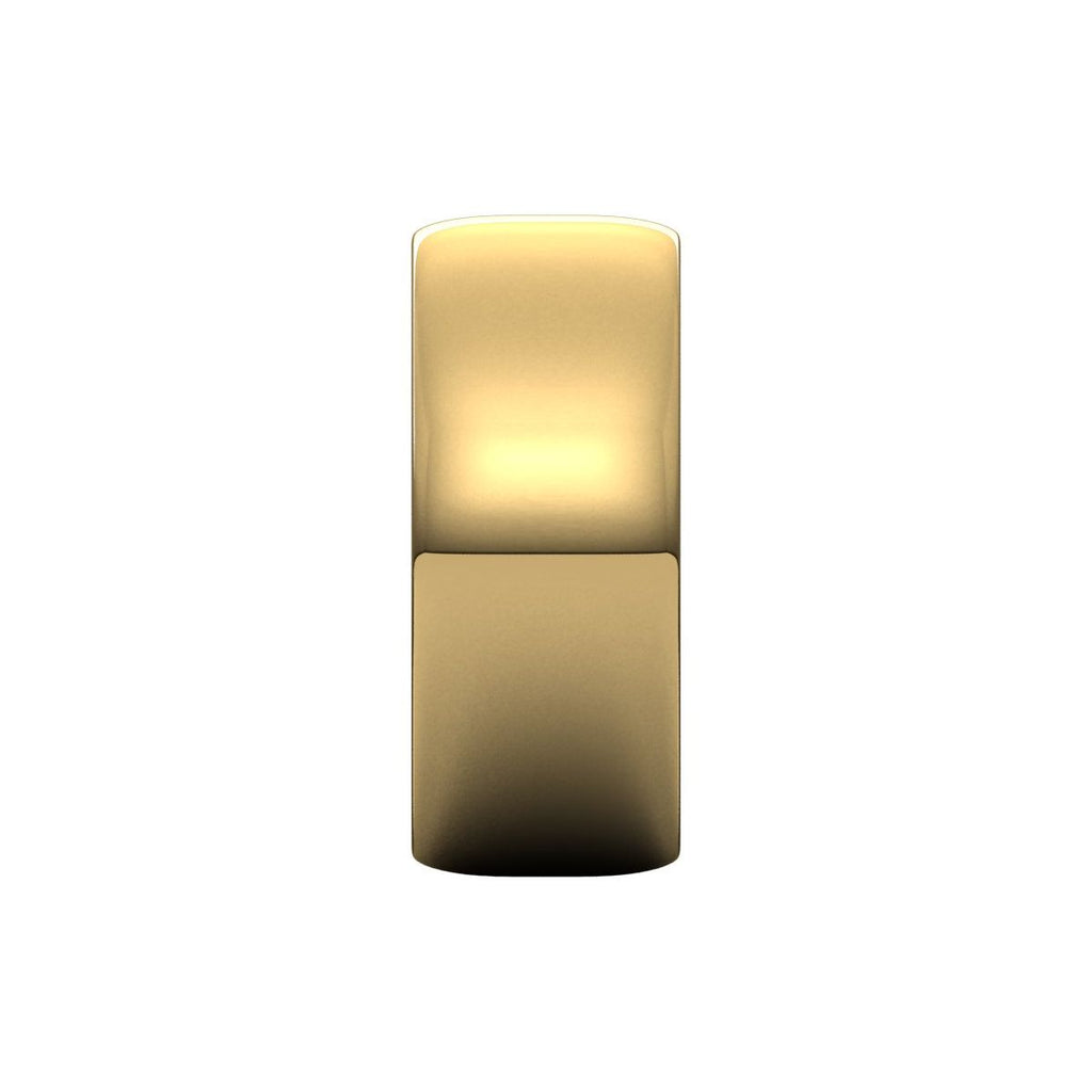 8 mm Lightweight Half Round Band in 14k yellow gold