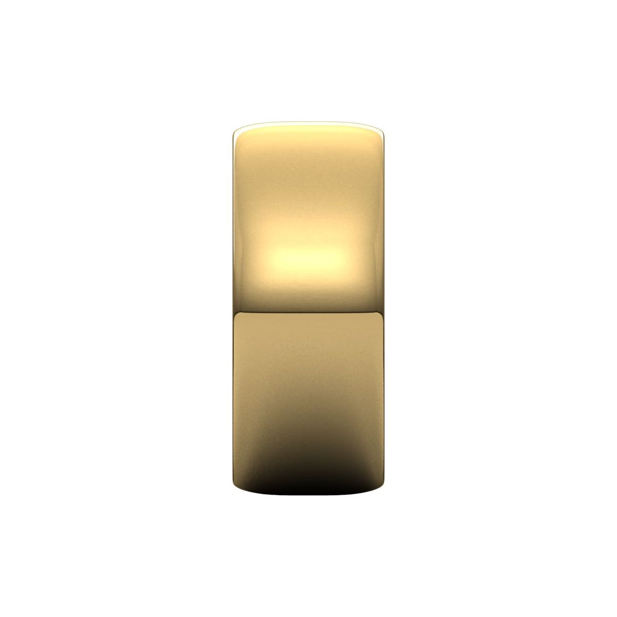 8 mm Lightweight Half Round Band in 14k yellow gold