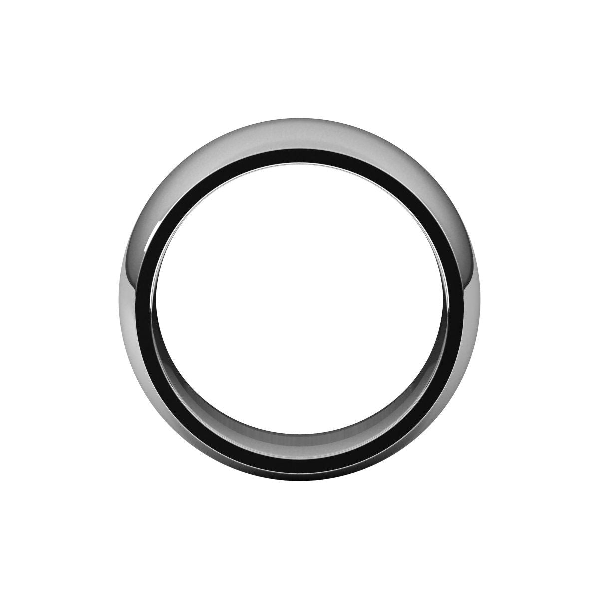 10 mm Comfort-Fit Half Round Band in 14k white gold