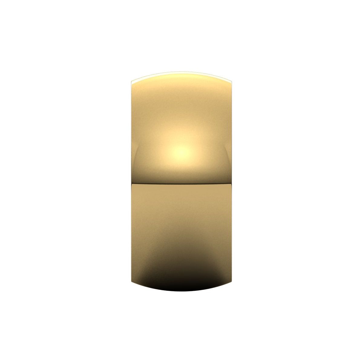 10 mm Comfort-Fit Half Round Band in 14k yellow gold