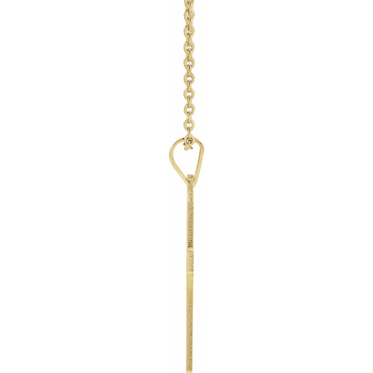 25.9x12 mm Cross Necklace in 14k yellow gold