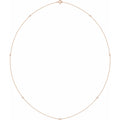 1 3/4 CTW Natural Diamond 7-Station Necklace in 14k rose gold