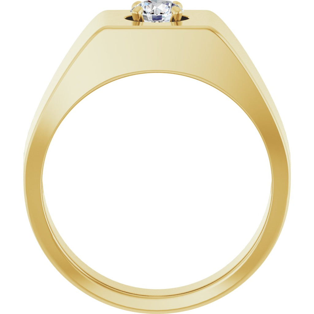 3/8 CTW Natural Diamond Ring in 14k yellow gold