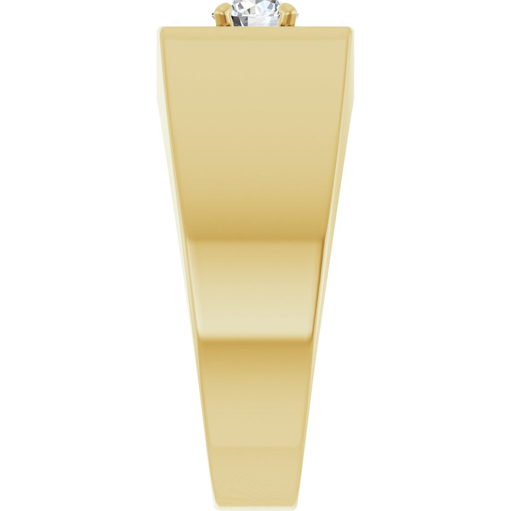 3/8 CTW Natural Diamond Ring in 14k yellow gold
