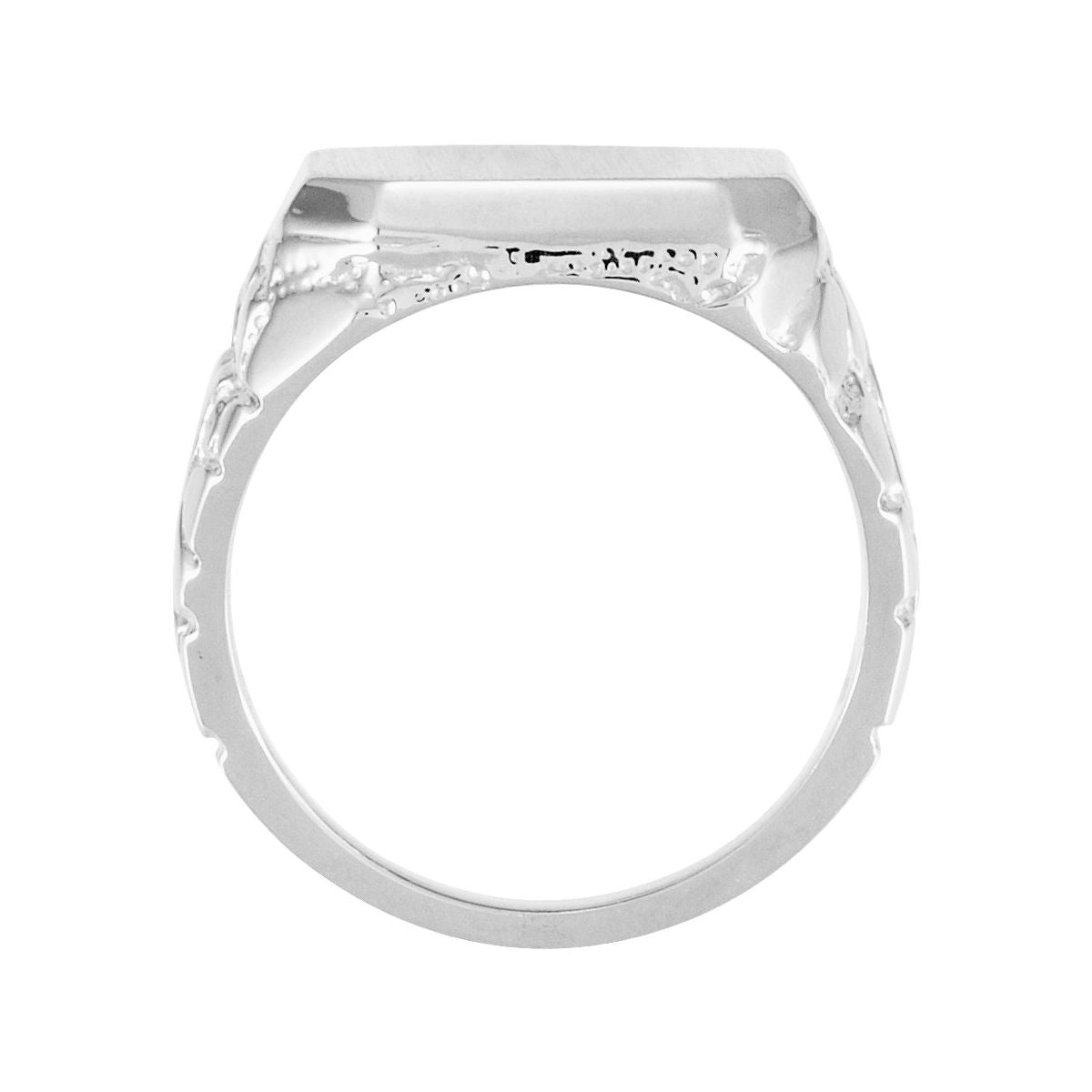 18x16 mm Octagon Nugget Signet Ring