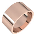 10 mm Flat Band in 14k rose gold