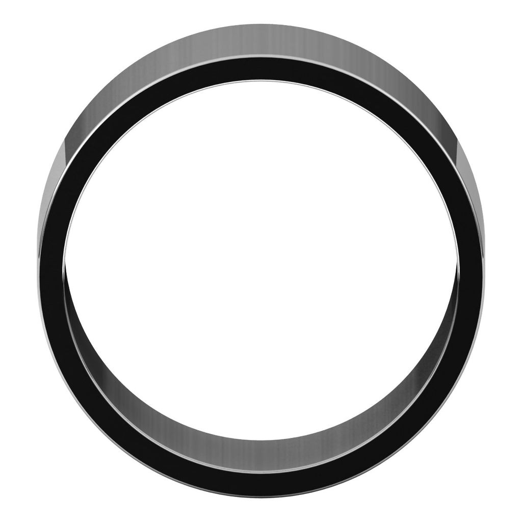 10 mm Flat Band in 14k white gold