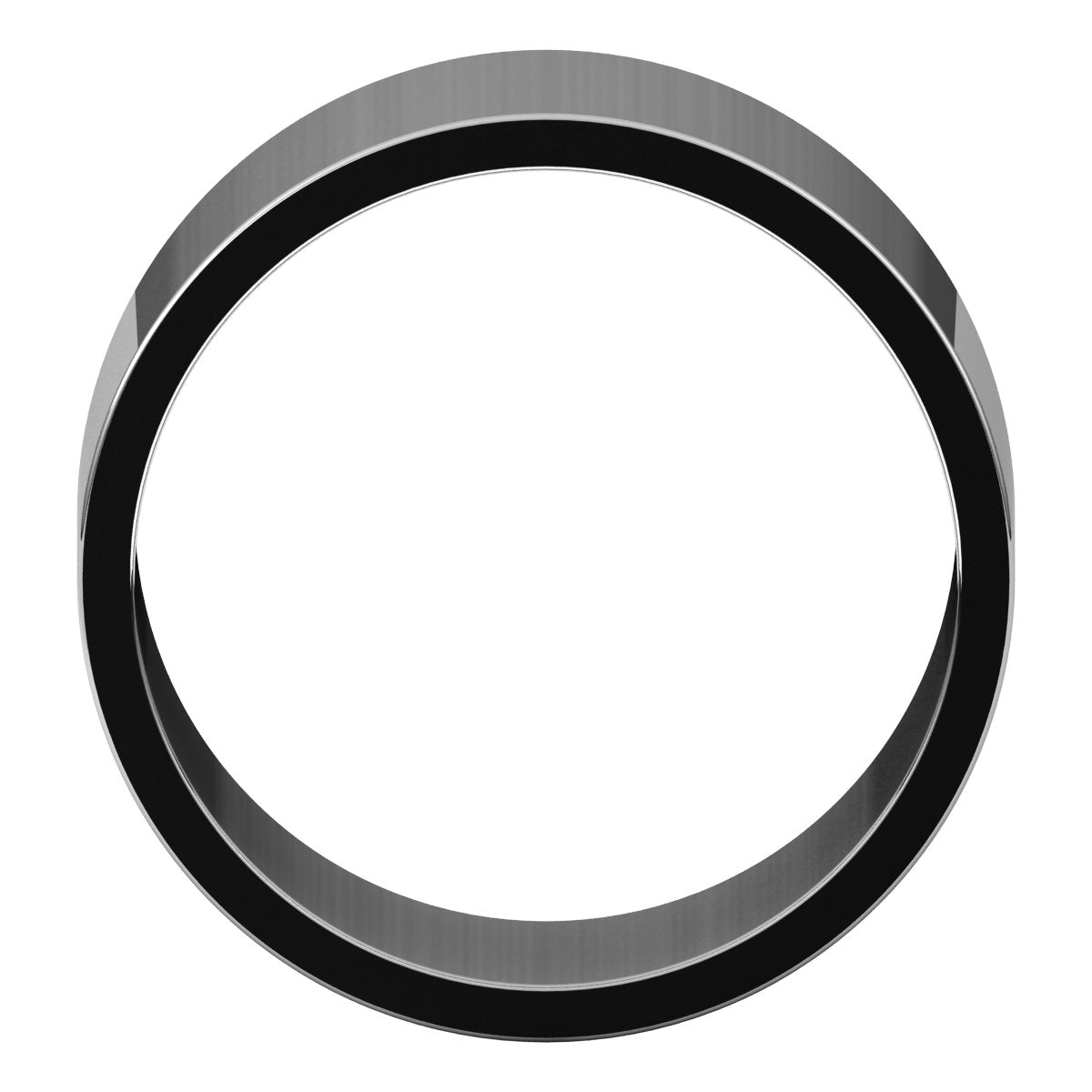 10 mm Flat Band in 14k white gold