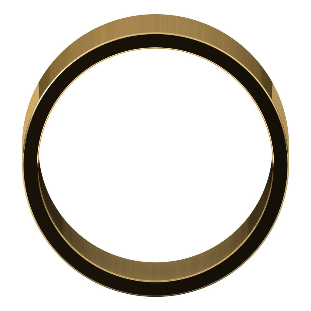 10 mm Flat Band in 14k yellow gold