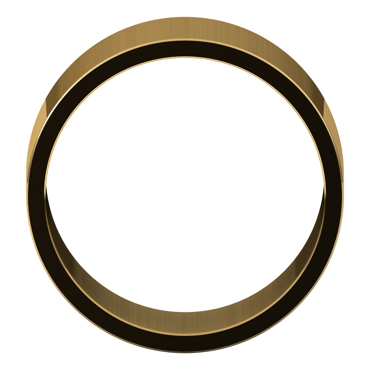 10 mm Flat Band in 14k yellow gold