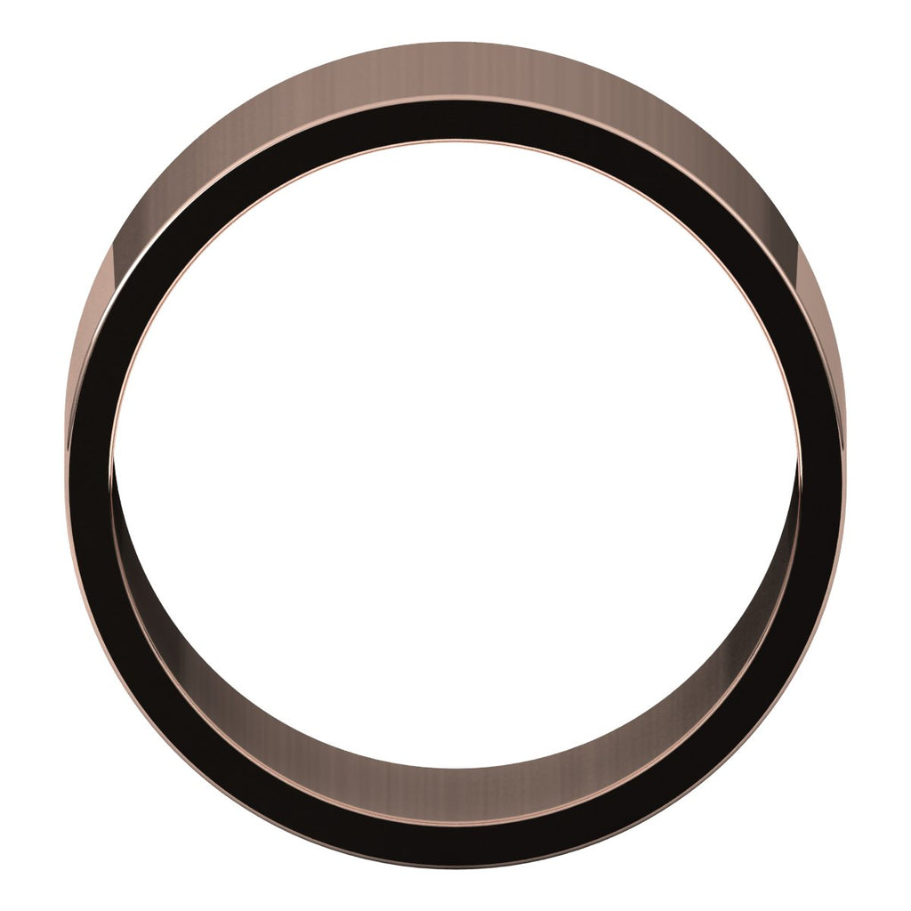 10 mm Flat Band in 14k rose gold