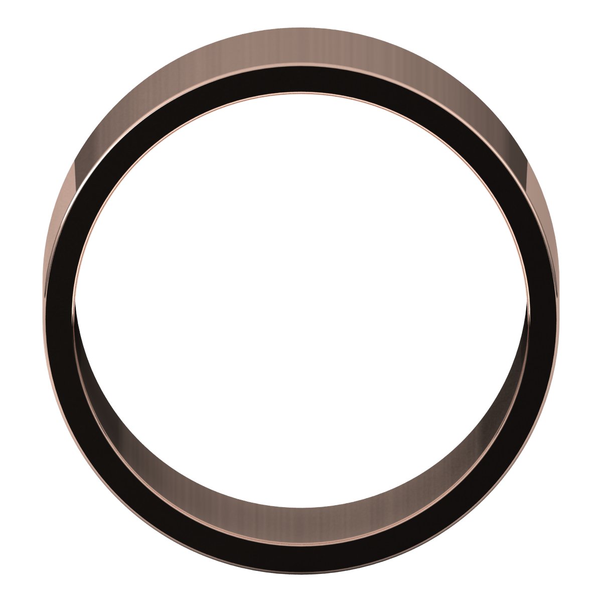 10 mm Flat Band in 14k rose gold