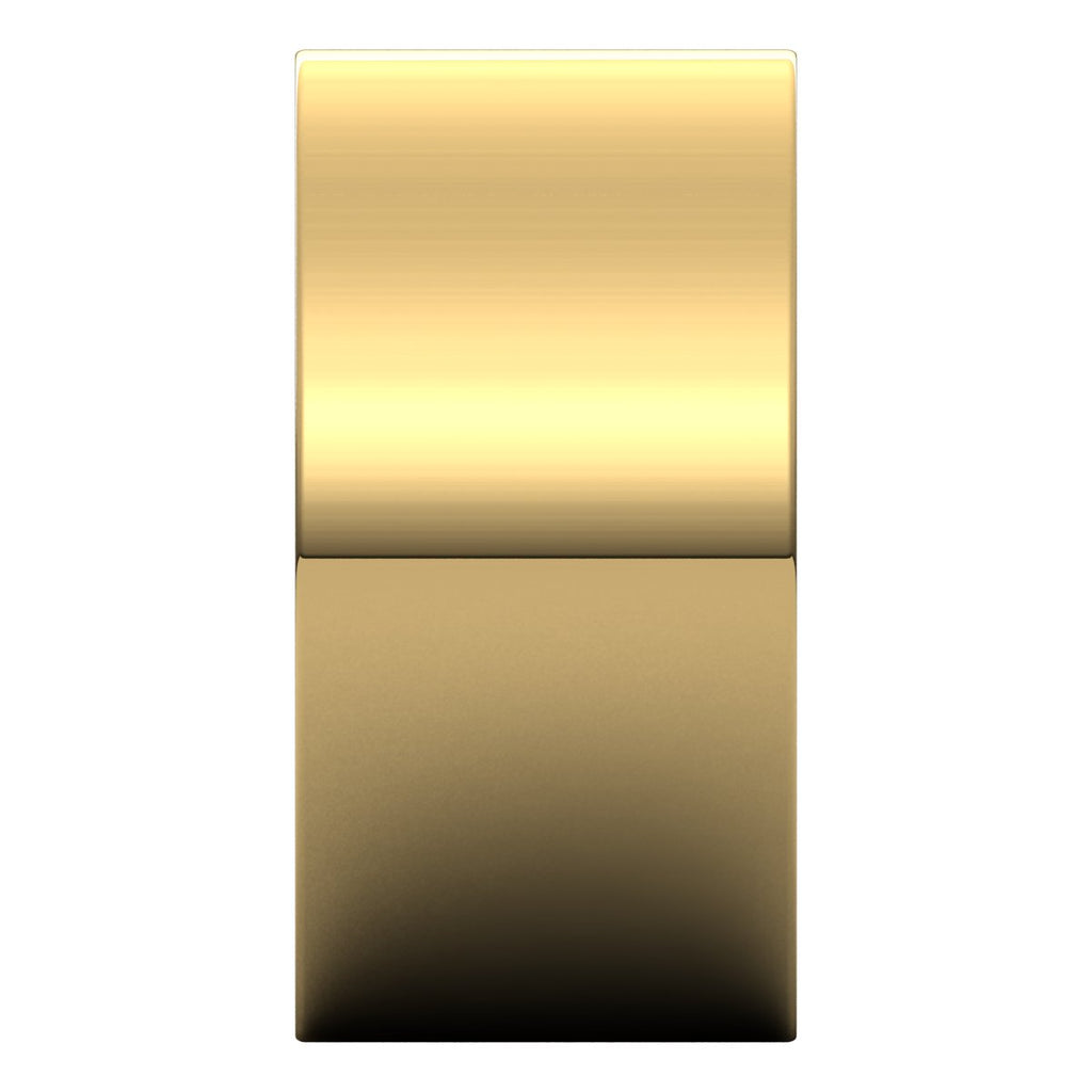 10 mm Flat Band in 14k yellow gold