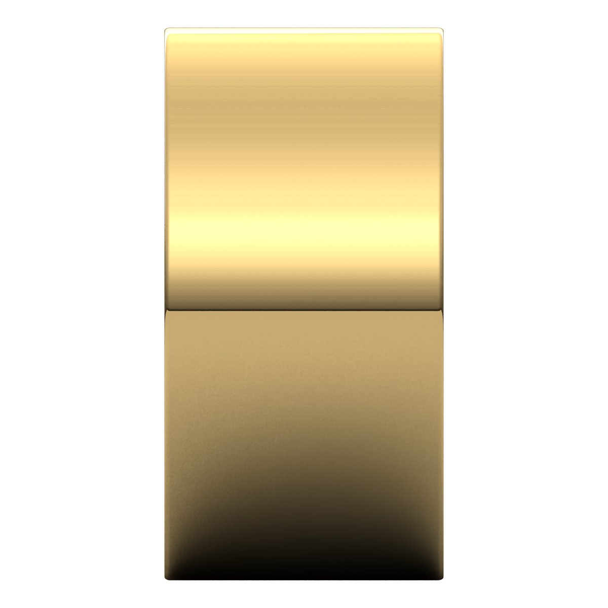 10 mm Flat Band in 14k yellow gold