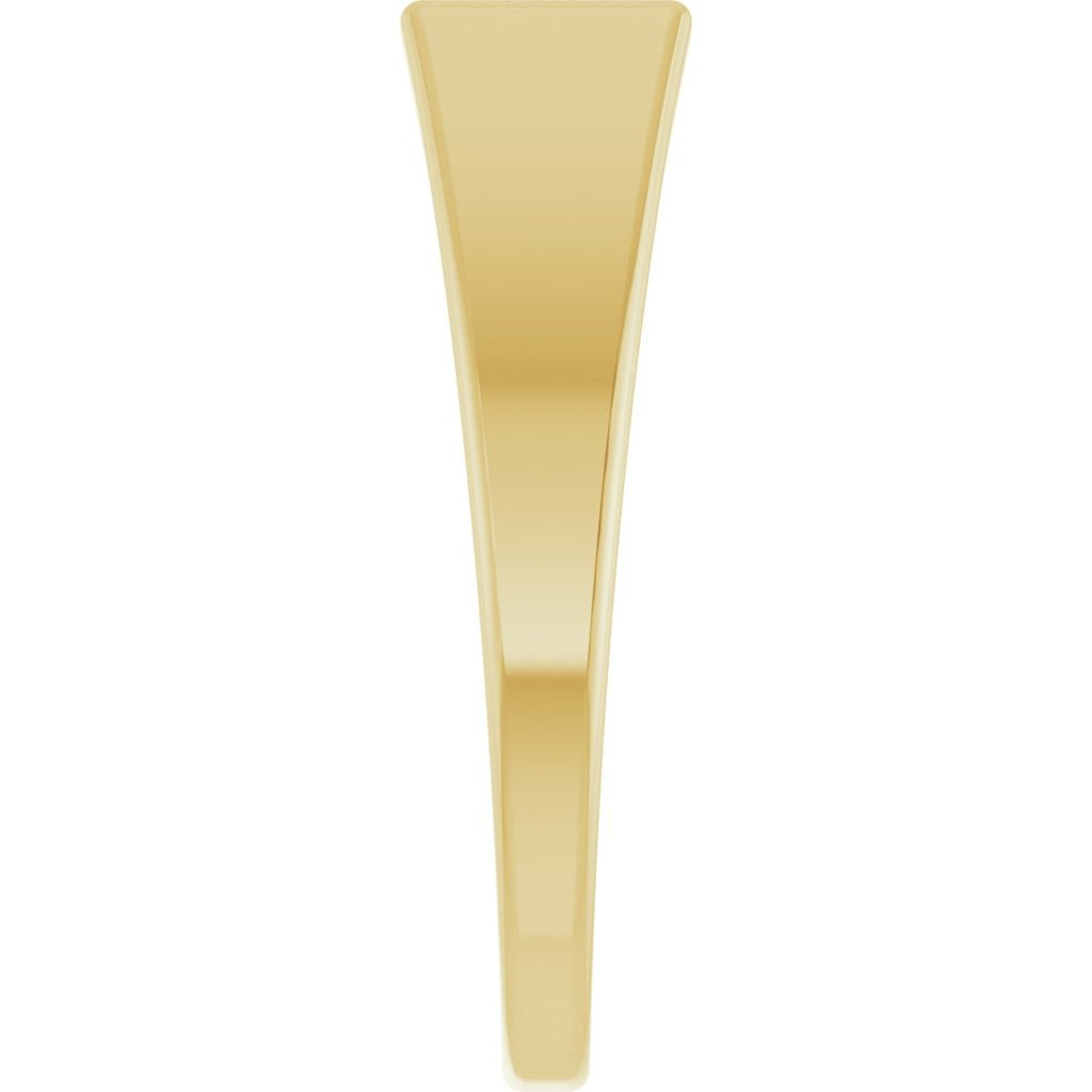 15x7 mm Rectangle Signet Ring in 14k yellow gold