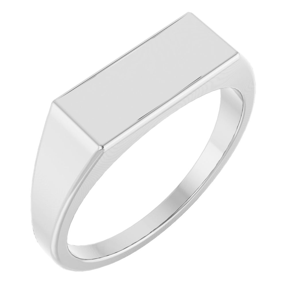 15x7 mm Rectangle Signet Ring