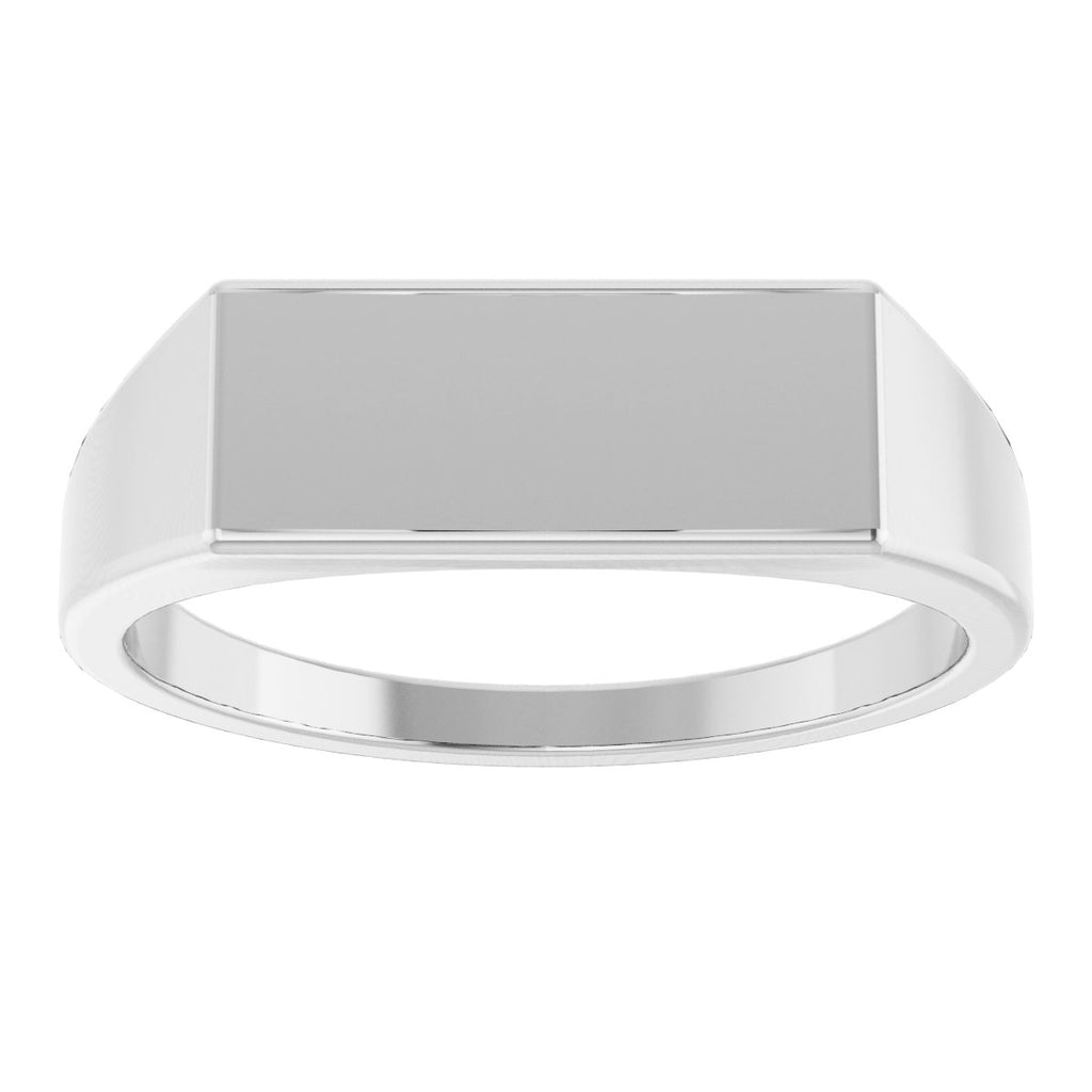 15x7 mm Rectangle Signet Ring