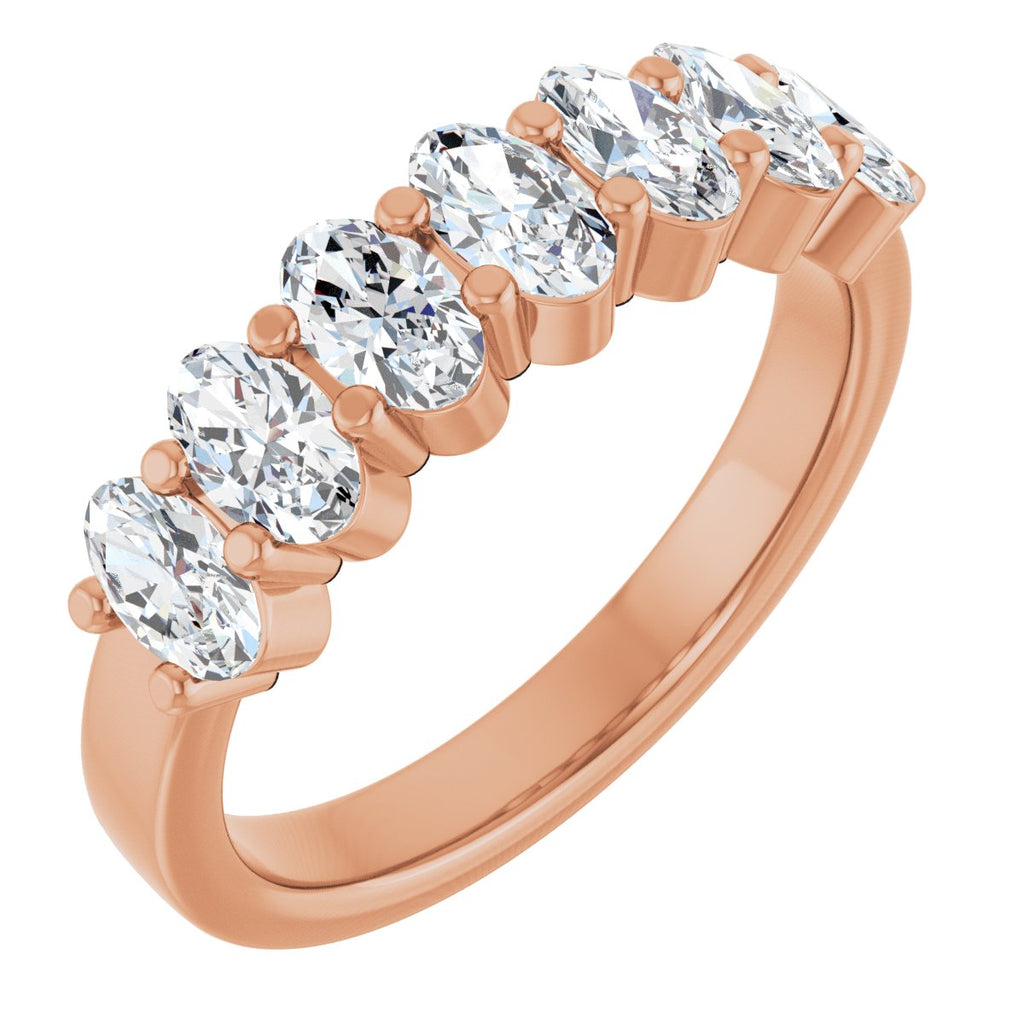 1 3/4 CTW Natural Diamond Annniversary Band in 14k rose gold