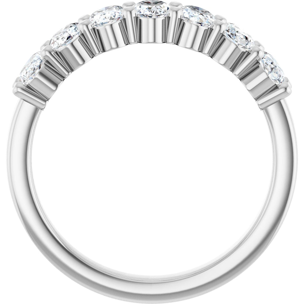 1 1/3 CTW Lab-Grown Diamond Anniversary Band in 14k white gold