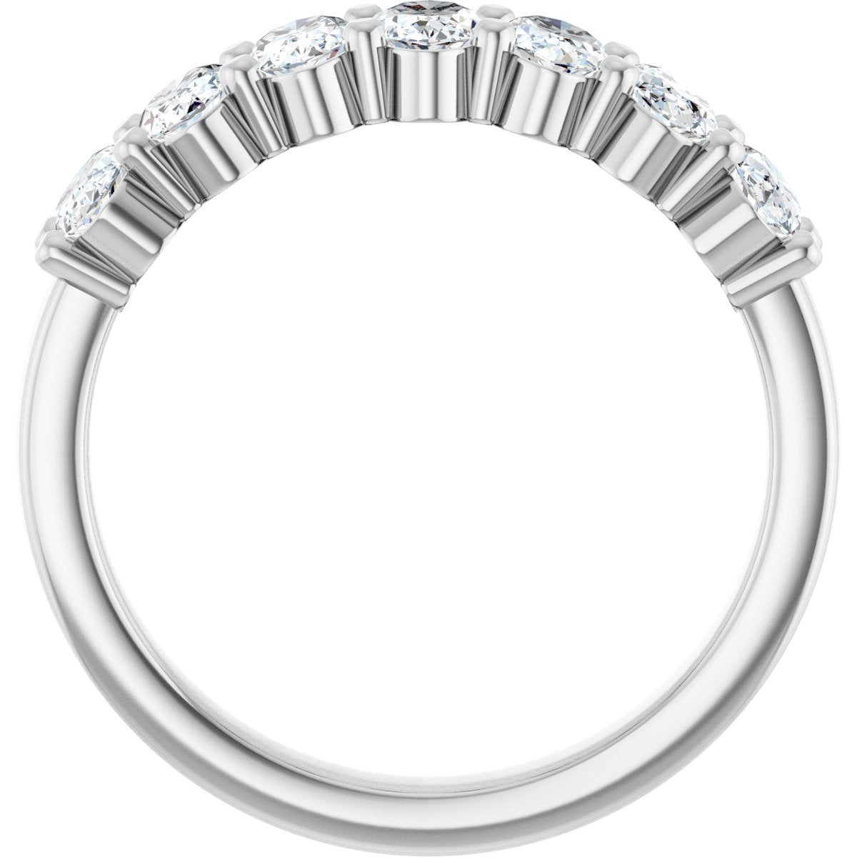 1 1/3 CTW Lab-Grown Diamond Anniversary Band in 14k white gold