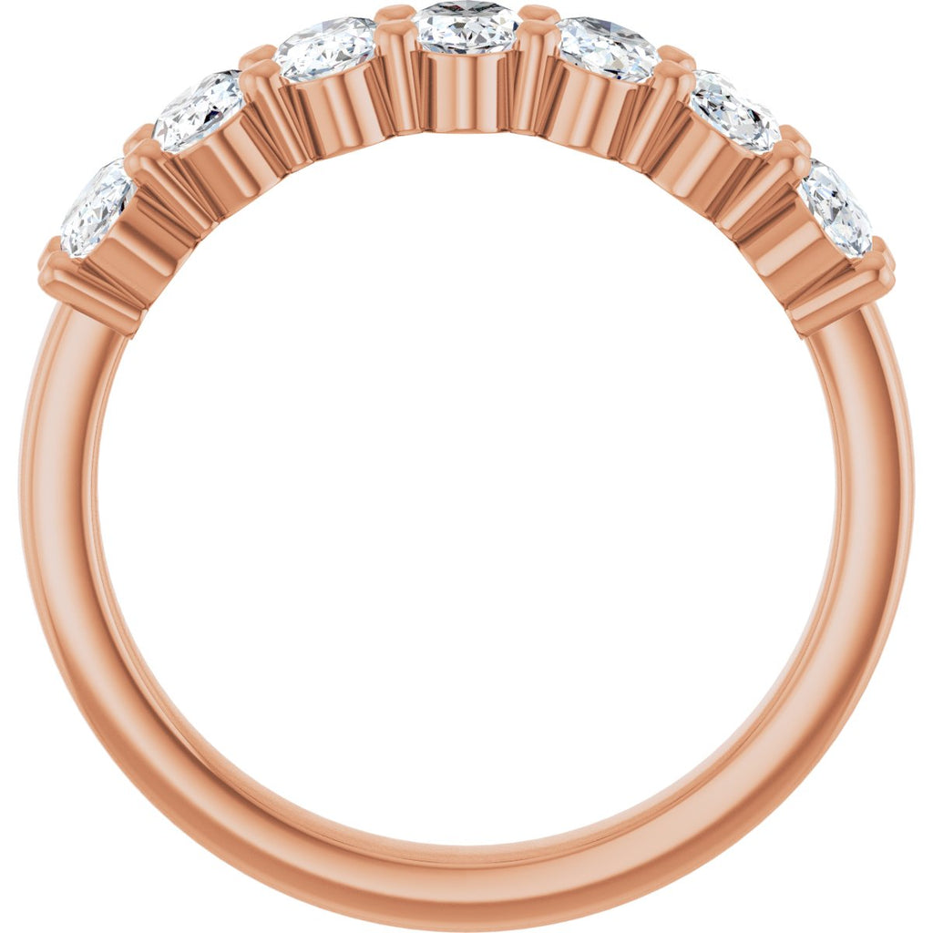 1 3/4 CTW Natural Diamond Annniversary Band in 14k rose gold