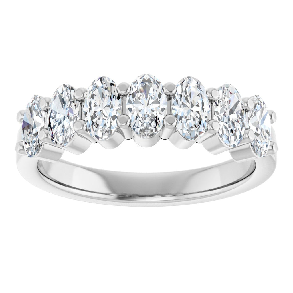1 1/3 CTW Lab-Grown Diamond Anniversary Band in 14k white gold