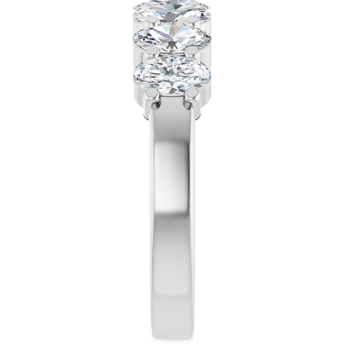 1 1/3 CTW Lab-Grown Diamond Anniversary Band in 14k white gold