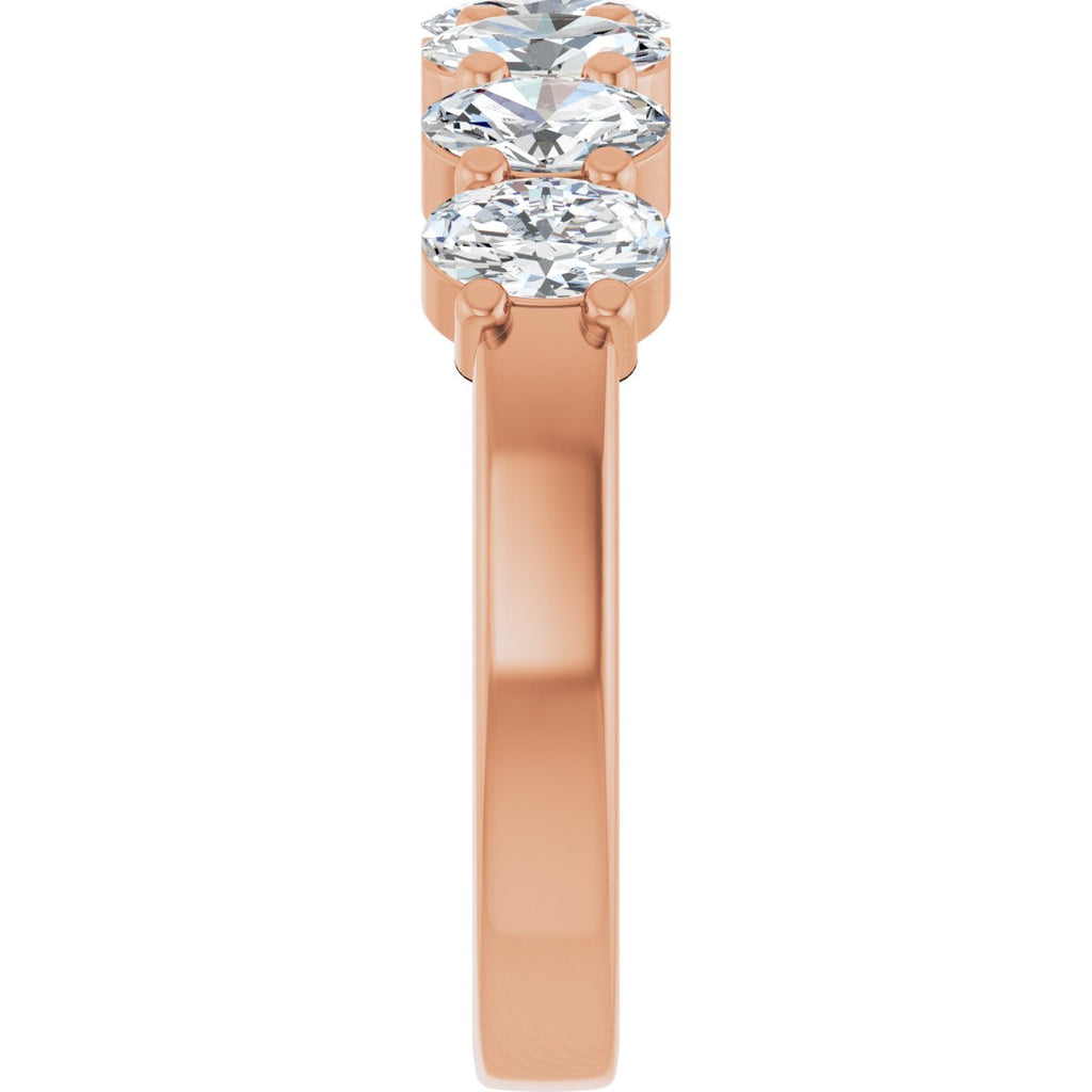 1 3/4 CTW Natural Diamond Annniversary Band in 14k rose gold