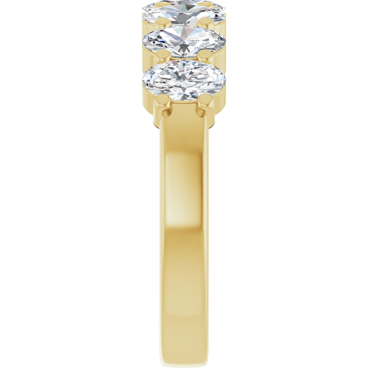 1 1/3 CTW Lab-Grown Diamond Anniversary Band in 14k yellow gold