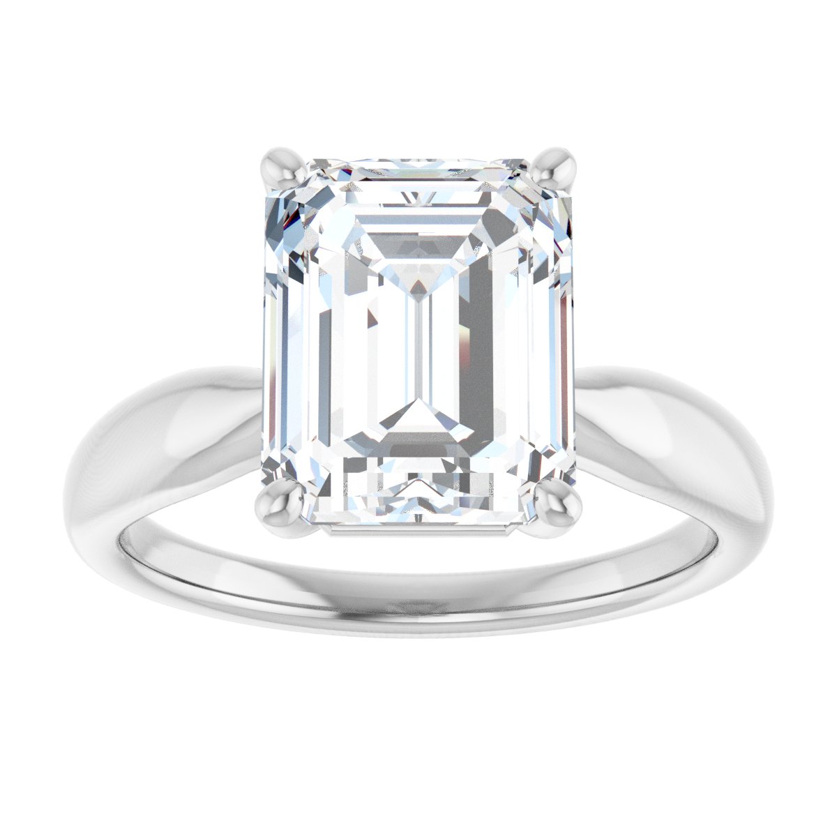 3 3/4 CTW Lab-Grown Diamond Engagement Ring in 14k white gold