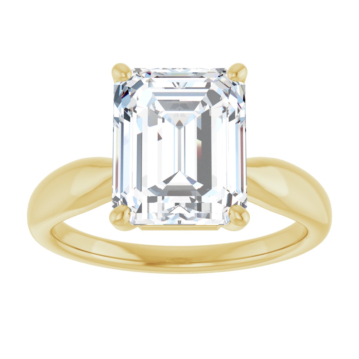 3 3/4 CTW Lab-Grown Diamond Engagement Ring in 14k yellow gold