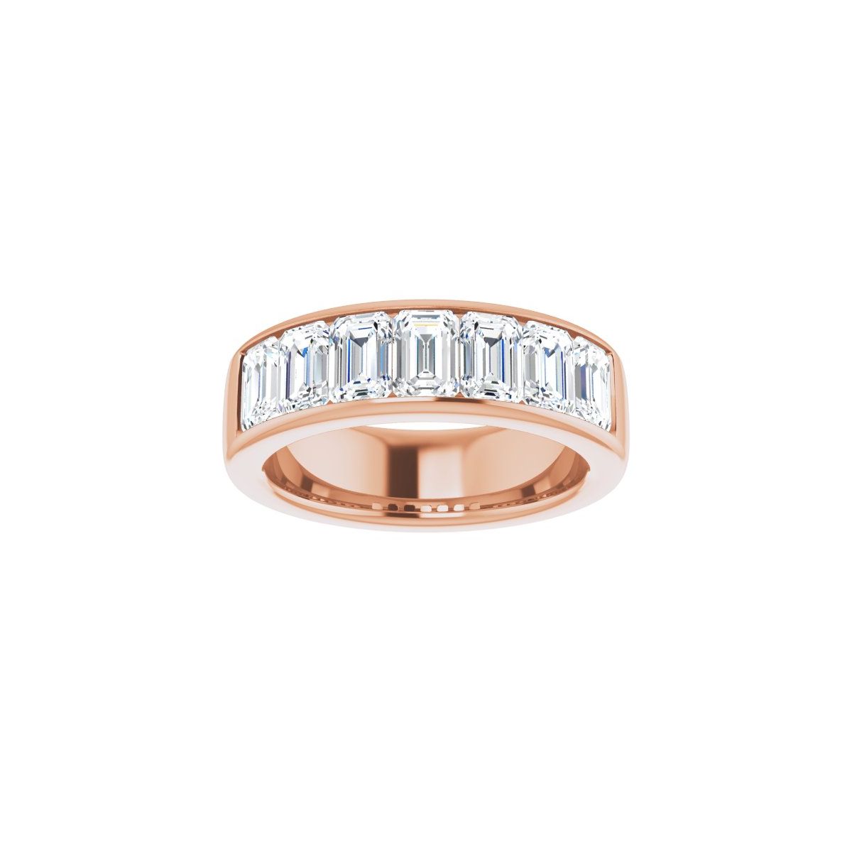 4 1/5 CTW Natural Diamond Band in 14k rose gold