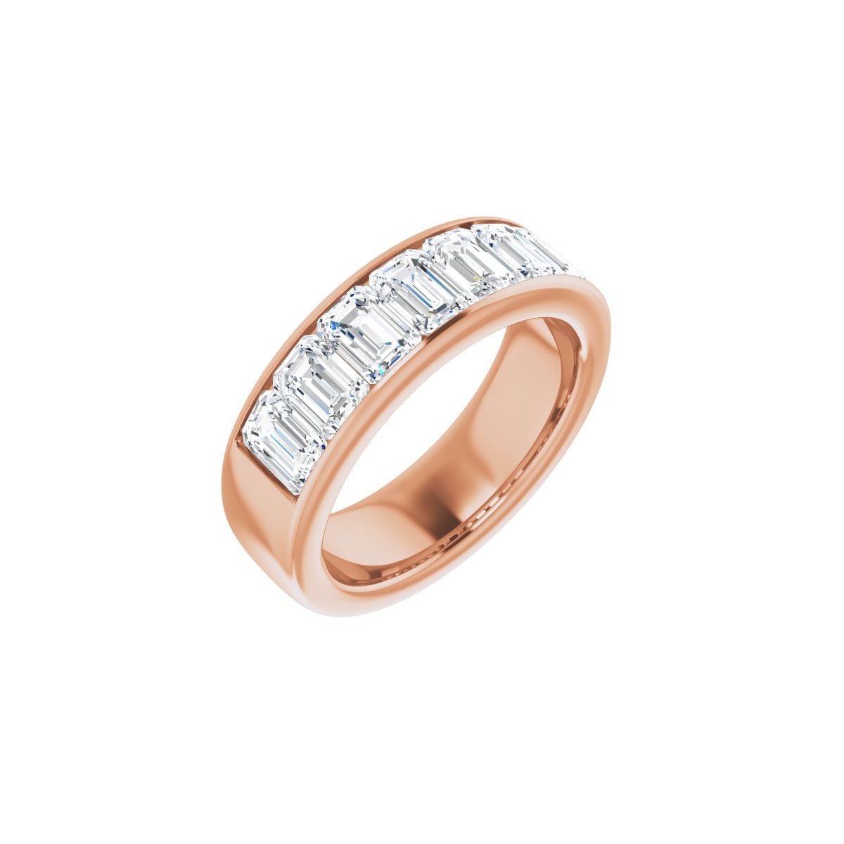 4 1/5 CTW Natural Diamond Band in 14k rose gold