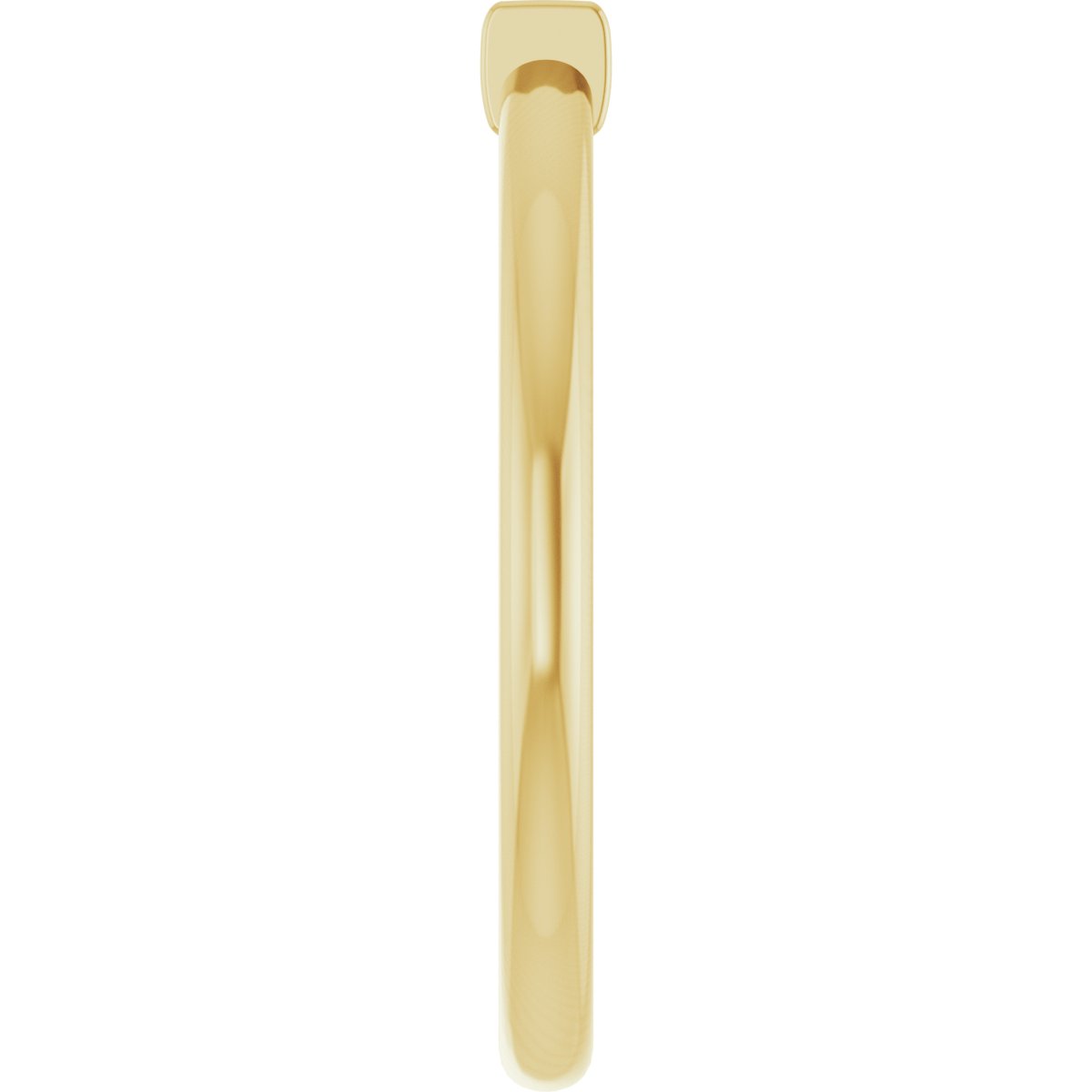 Natural Green Tourmaline Stackable Ring in 14k yellow gold