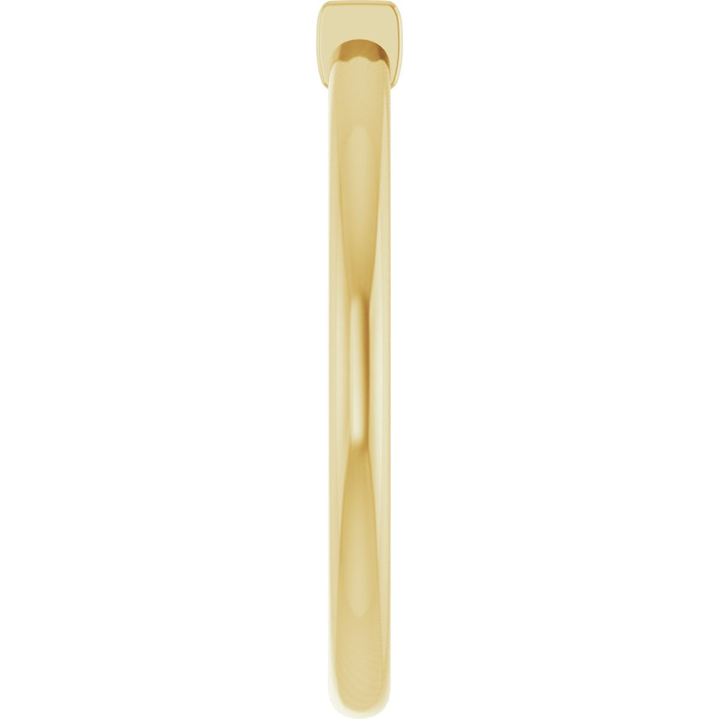 Natural Pink Tourmaline Stackable Ring in 14k yellow gold