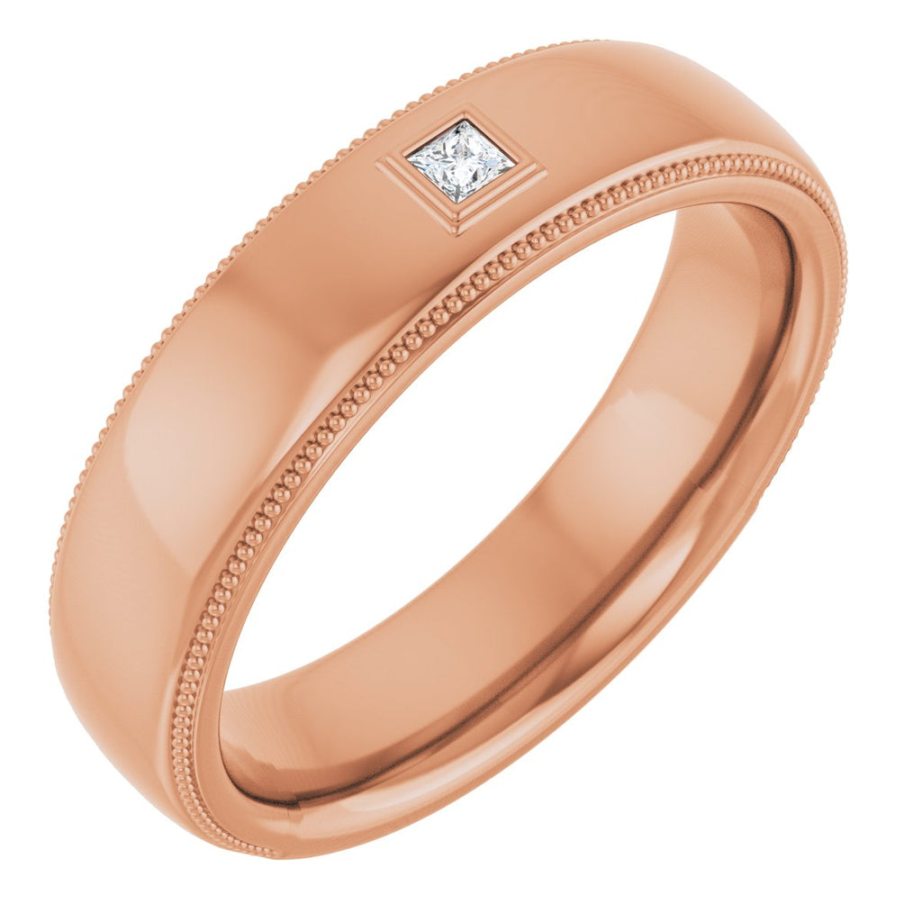 .05 CTW Natural Diamond Band in 14k rose gold